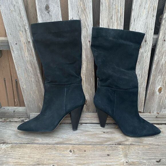 Something Navy Parker Suede Boot in black size 8.5 - Picture 7 of 12